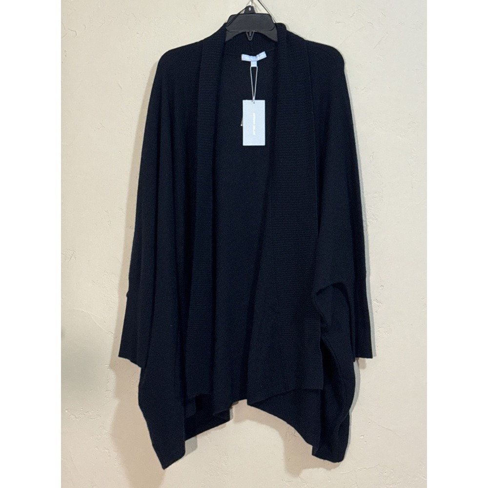 Antonio Melani Car Zoe Shawl 100% Cashmere Wrap Black L